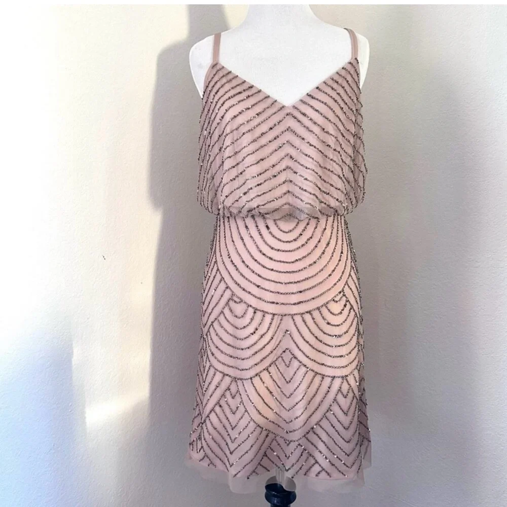 Adrianna Papell Beaded cocktail dress in size 4 - Picture 2 of 16